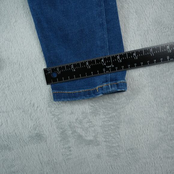 KanCan Skinny Jeans Womens 25 Blue High Rise Medium Backed Destructed Distressed - Picture 10 of 11